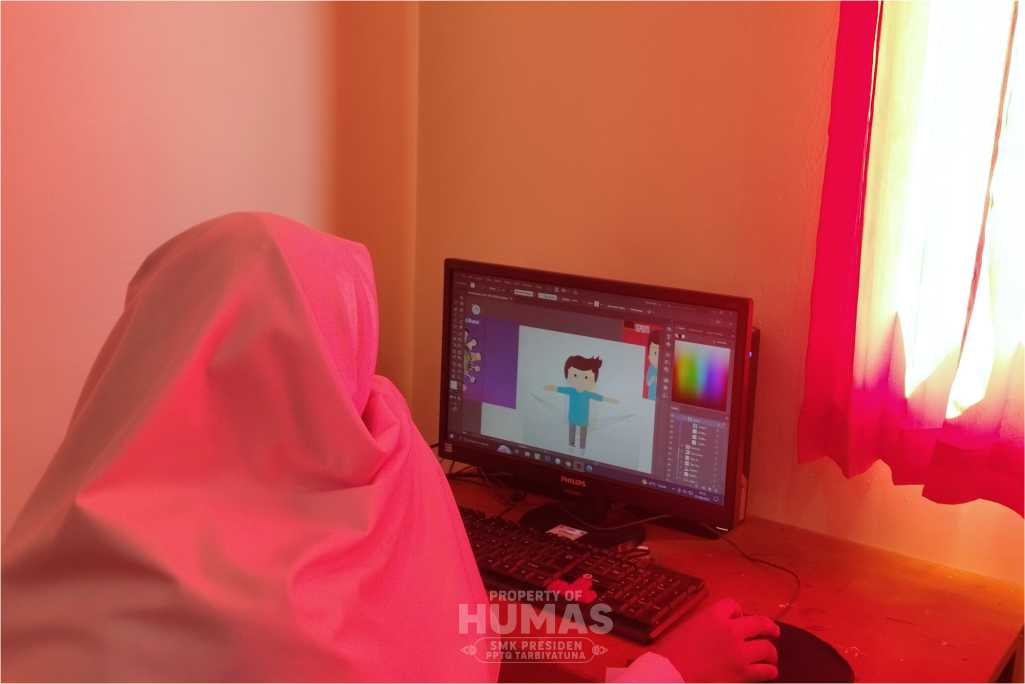 ADA EKSKUL GAME EDUKASI DAN ANIMASI DI SMK PRESIDEN