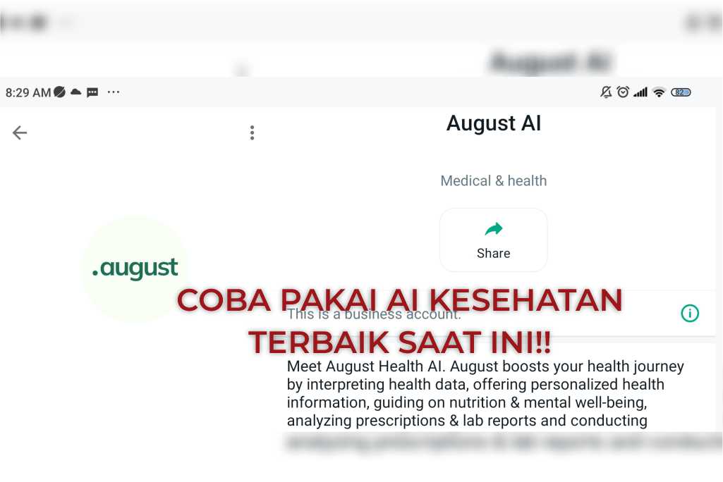 AI INI BISA JADI ASISTEN KESEHATAN KAMU!! GRATISS!!